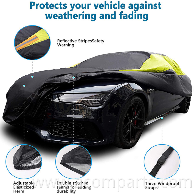 Portable luxury anti-uv protection multi layers snow water proof car sun shade cover automatic